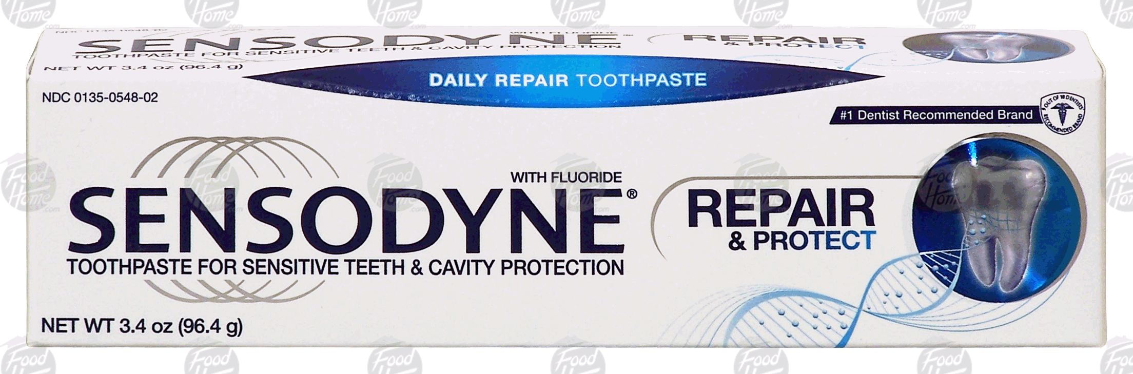 Sensodyne  repair & protect, toothpaste with flouride for sensitive teeth & cavity protection Full-Size Picture